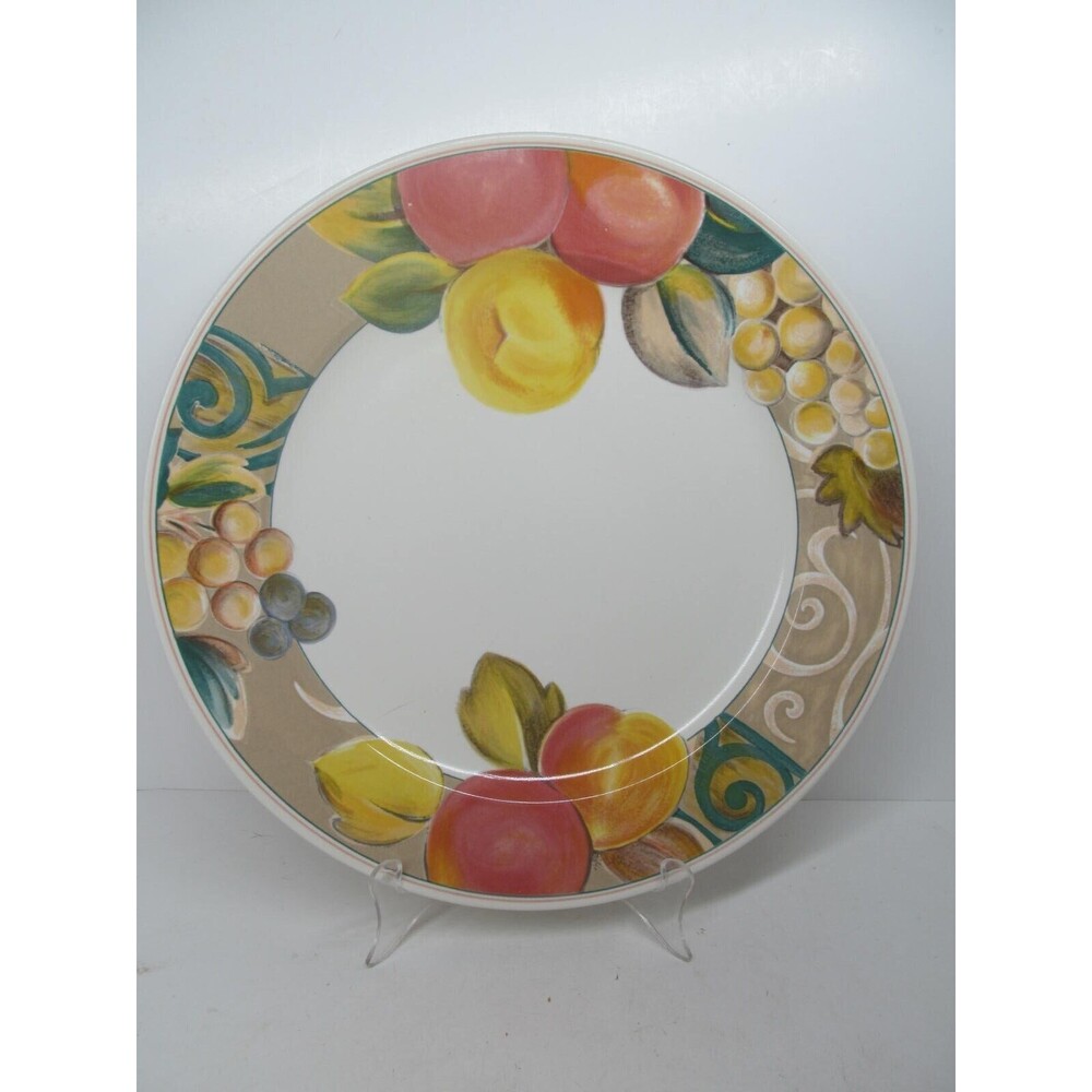 Mikasa Heritage CAB04 Orchard Odyssey 12 3/4" Round Chop Plate Platter Plate EUC